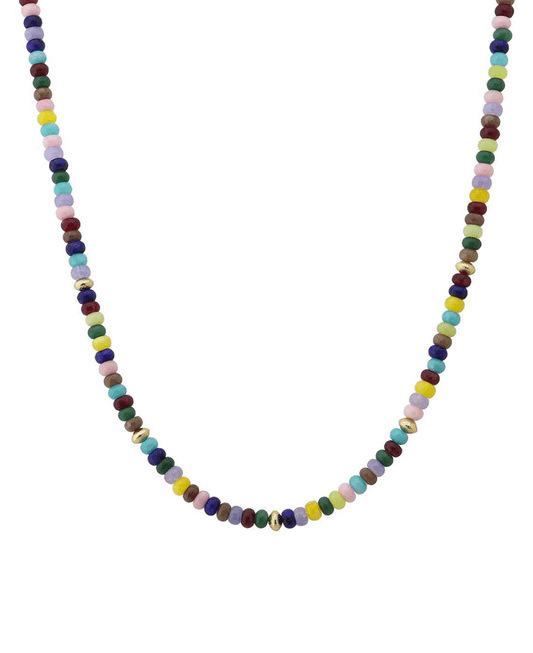 Stone Bead Short Necklace