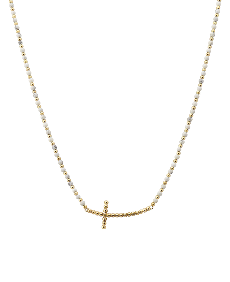CCB Cross Multi Bead Short Necklace