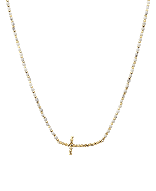 CCB Cross Multi Bead Short Necklace