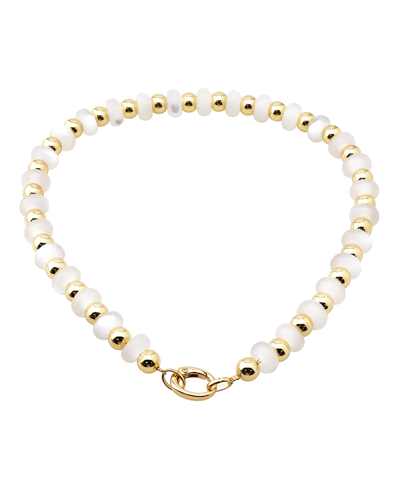 Multi Bead w/ Clasp Short Necklace