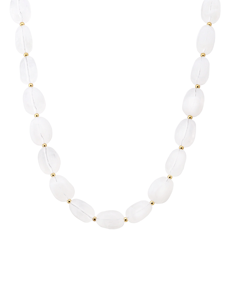 Marble Bead Short Necklace