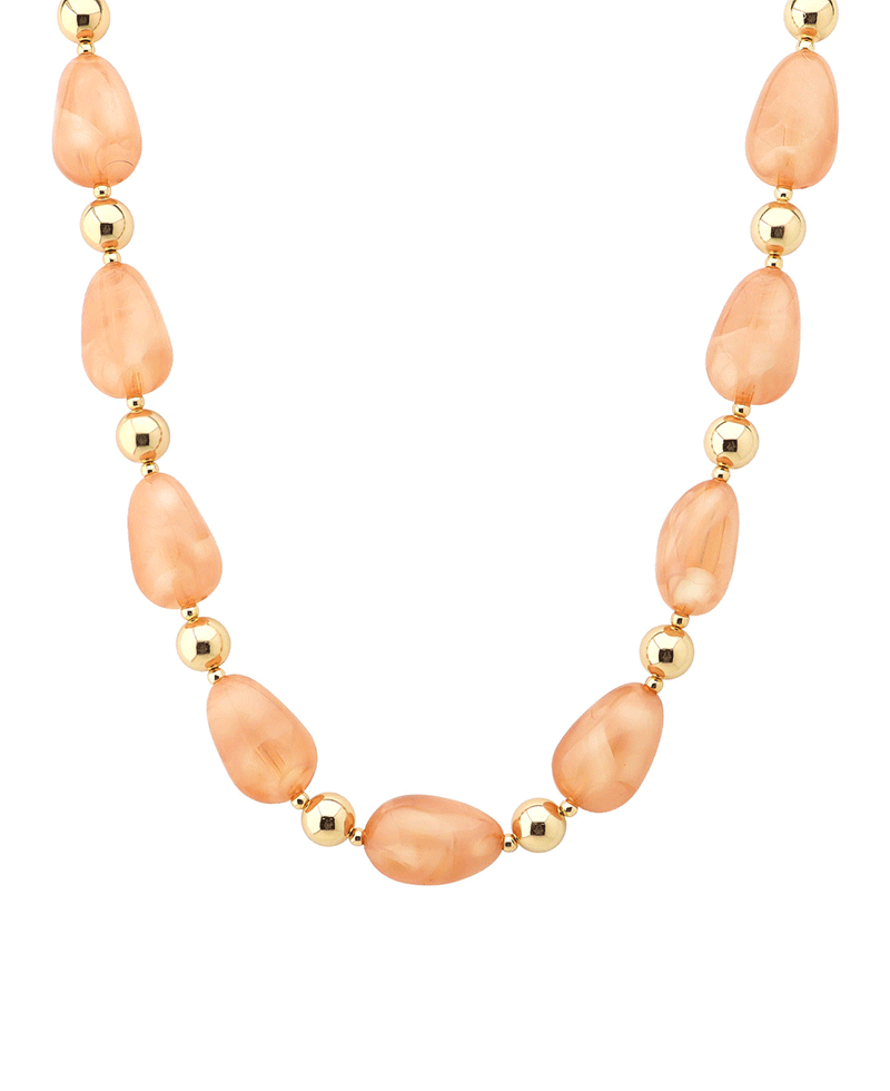 Resin & CCB Short Necklace