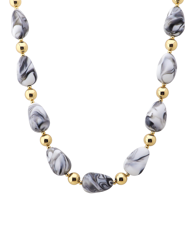 Resin & CCB Short Necklace