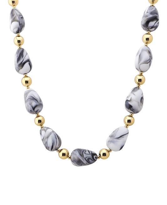 Resin & CCB Short Necklace