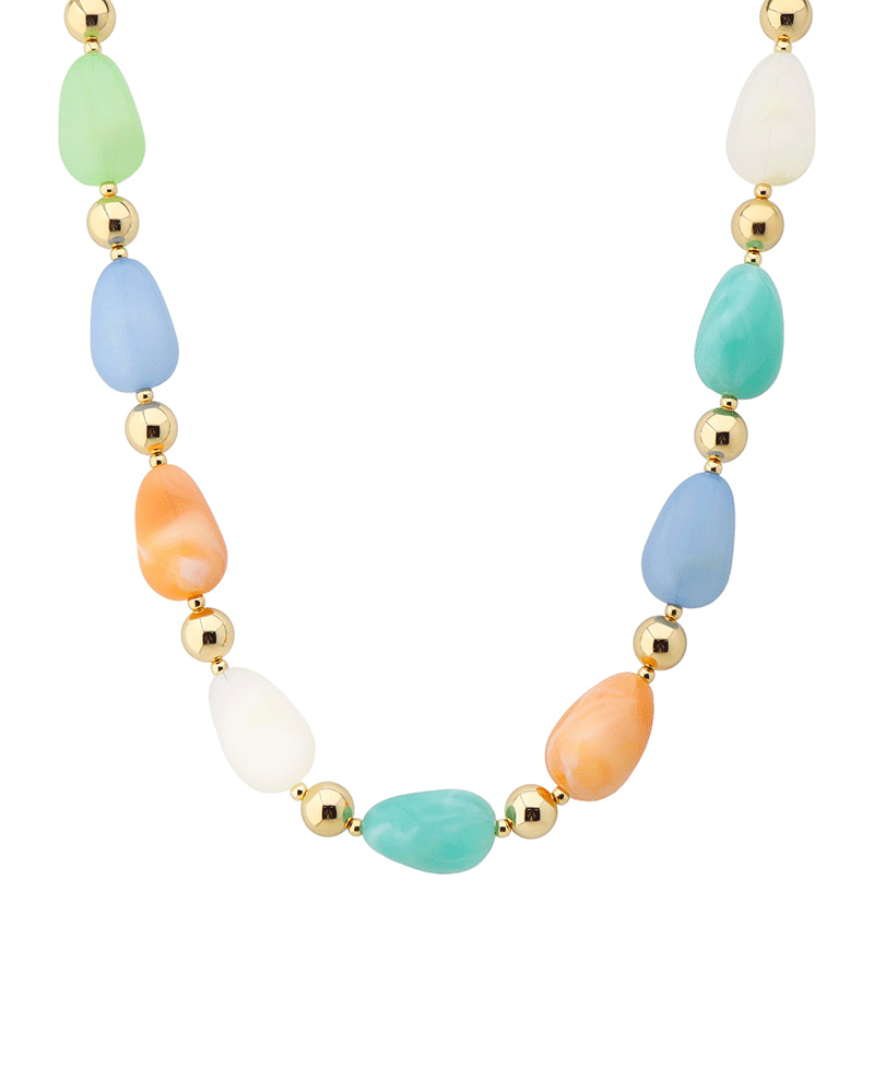 Resin & CCB Short Necklace