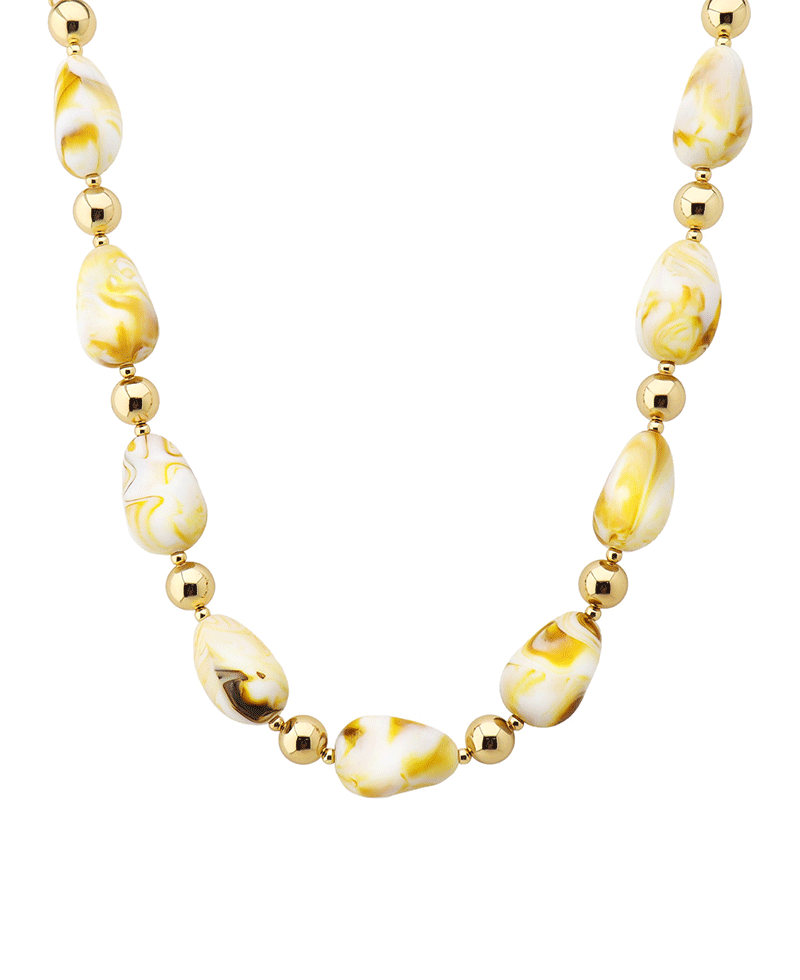 Resin & CCB Short Necklace