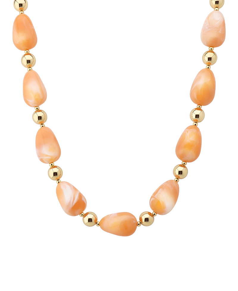 Resin & CCB Short Necklace