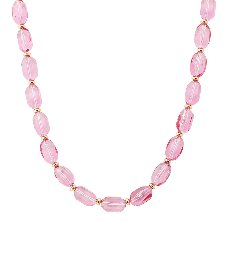 Faceted Crystal Short Necklace