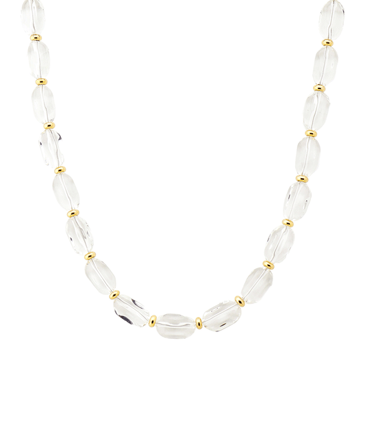 Faceted Crystal Short Necklace