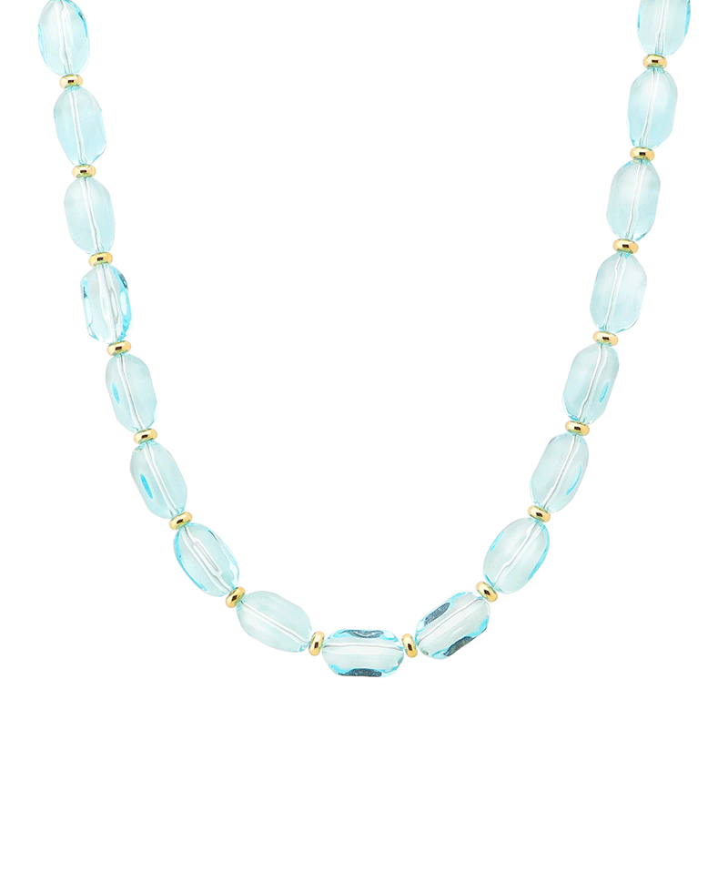 Faceted Crystal Short Necklace