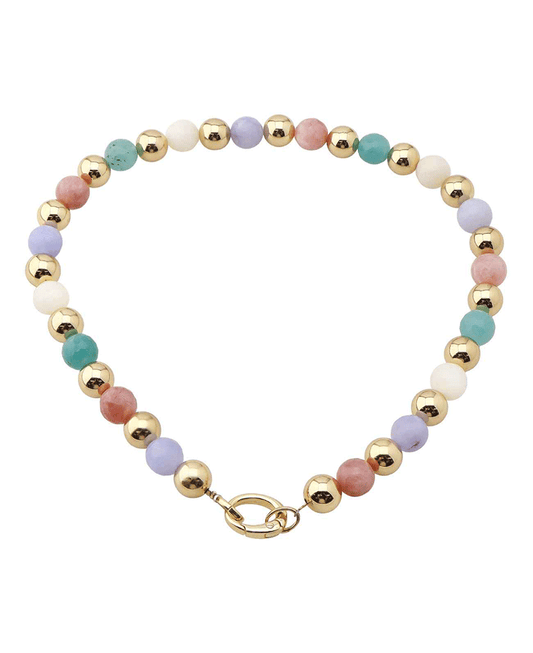 Multi Bead w/ Clasp Short Necklace