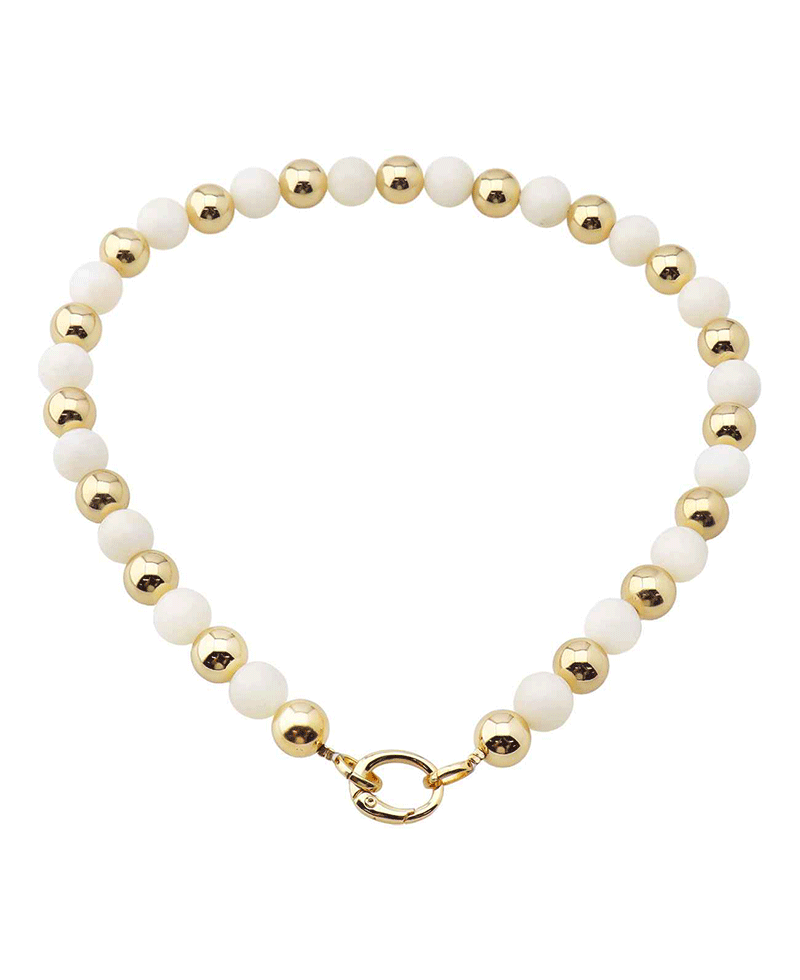 Multi Bead w/ Clasp Short Necklace