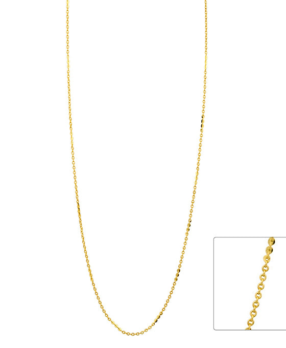 Brass Gold-Dip Chain Short Necklace