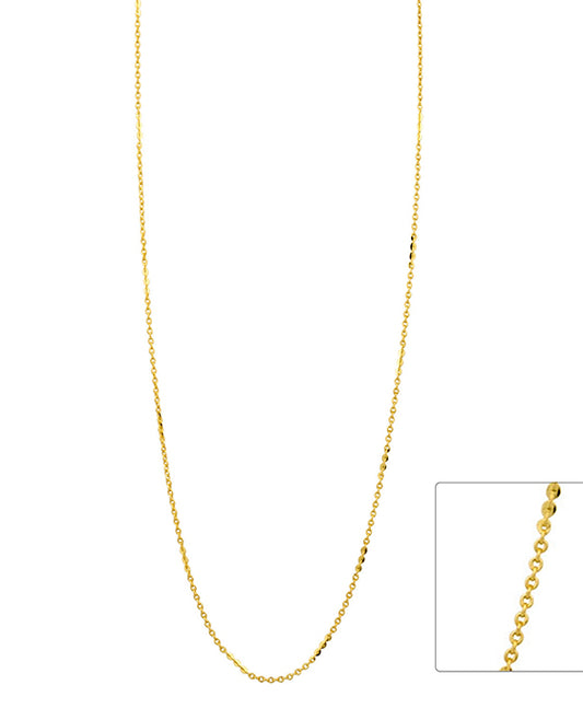 Brass Gold-Dip Chain Short Necklace