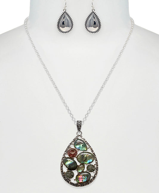 Teardrop Tailored Acrylic Necklace Set