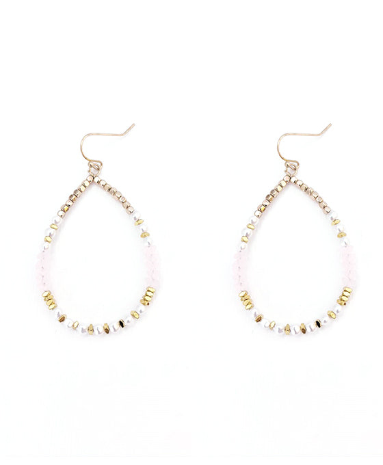 Multi Bead Teardrop Earring2.5