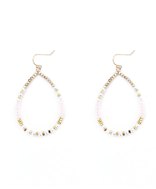 Multi Bead Teardrop Earring2.5