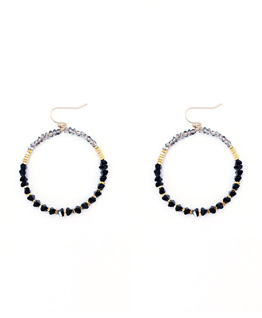 Multi Bead Round Earring