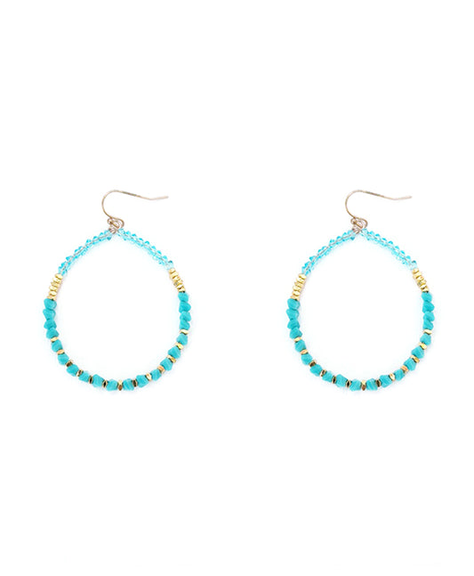 Multi Bead Round Earring