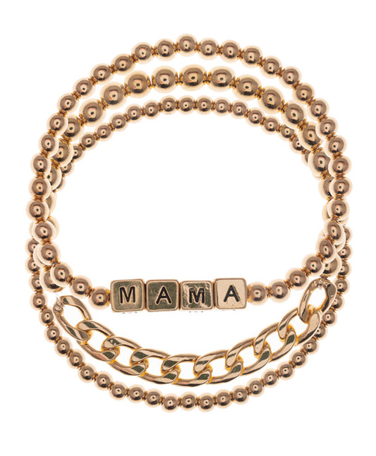 MAMA Metal Stretch Bracelet