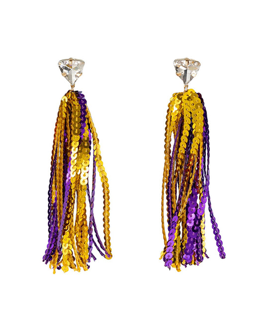 Sports Color Sequin Earring