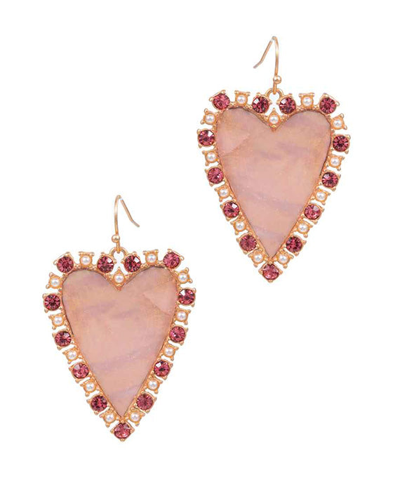 Heart Shaped Shell Earring