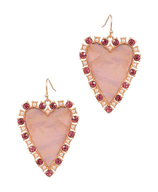 Heart Shaped Shell Earring