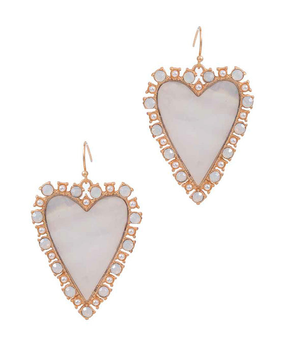 Heart Shaped Shell Earring