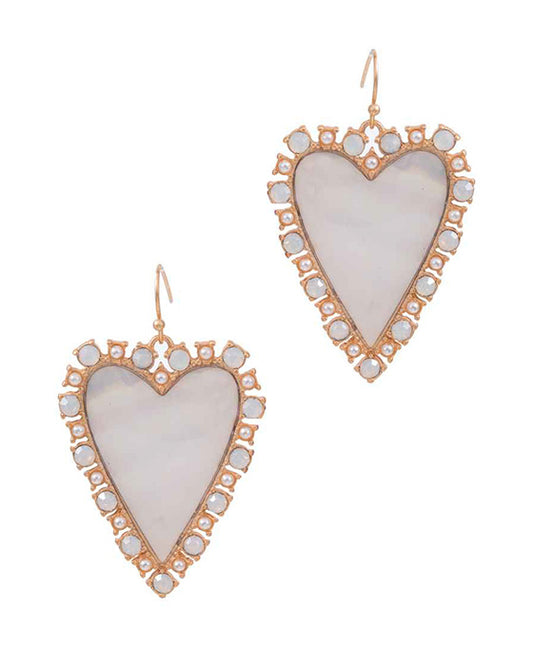 Heart Shaped Shell Earring