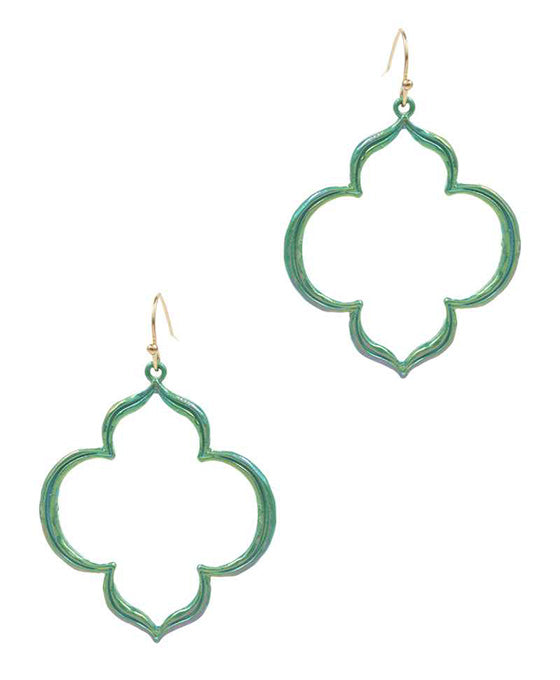 Marquise AB Coated Enamel Earring