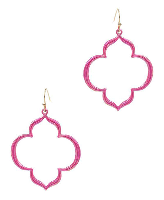 Marquise AB Coated Enamel Earring