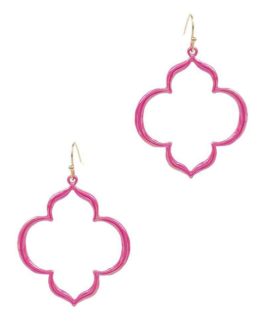 Marquise AB Coated Enamel Earring