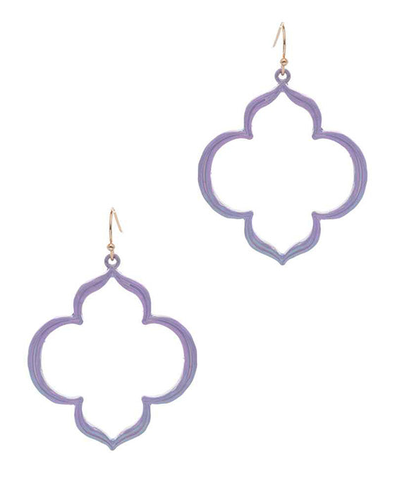 Marquise AB Coated Enamel Earring