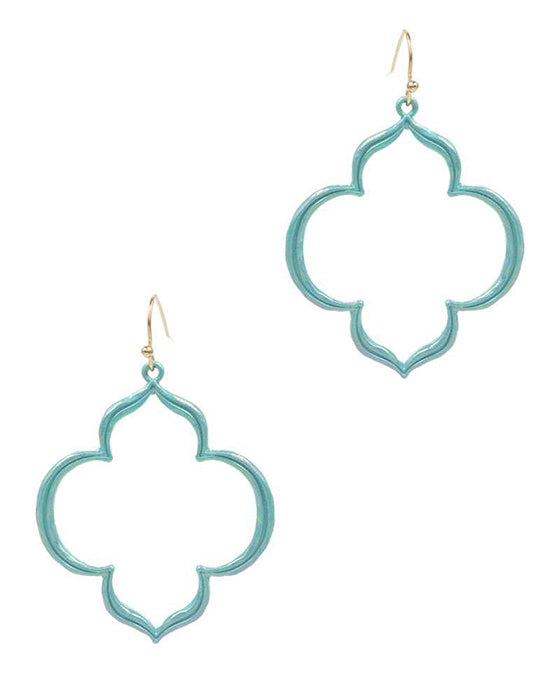Marquise AB Coated Enamel Earring