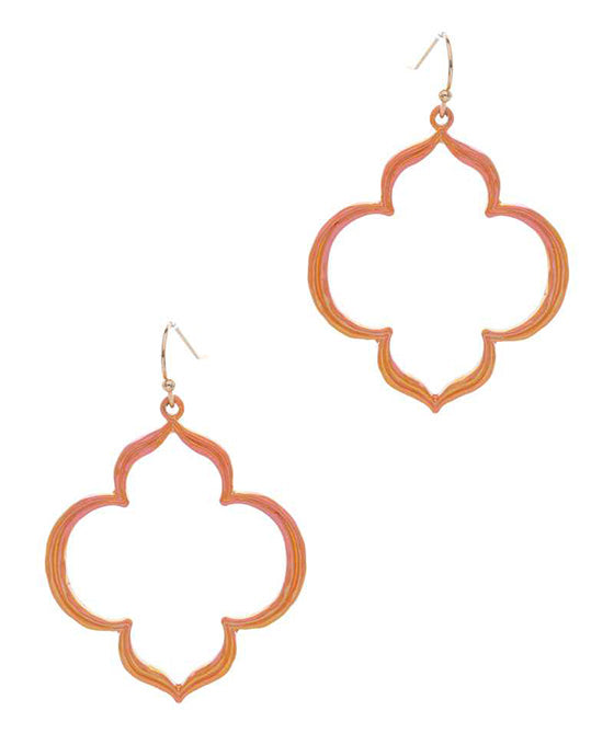 Marquise AB Coated Enamel Earring