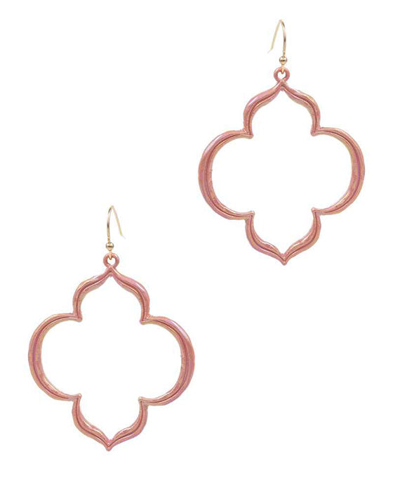 Marquise AB Coated Enamel Earring