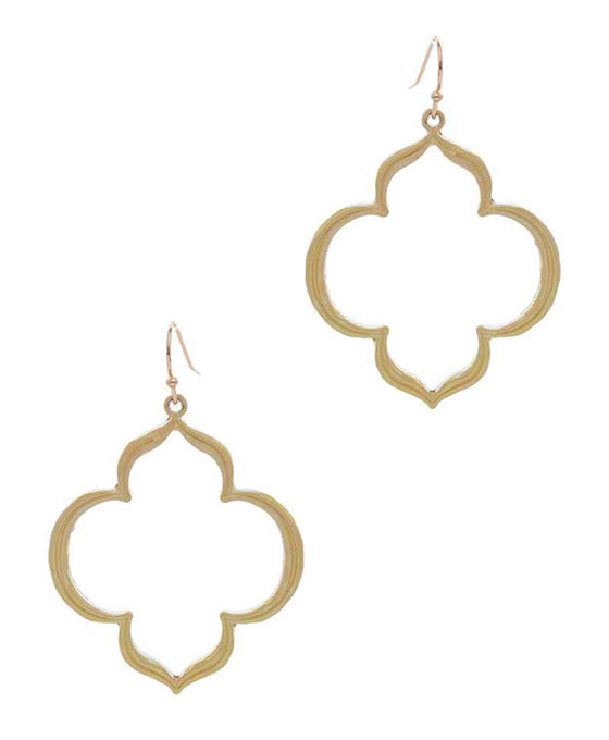 Marquise AB Coated Enamel Earring