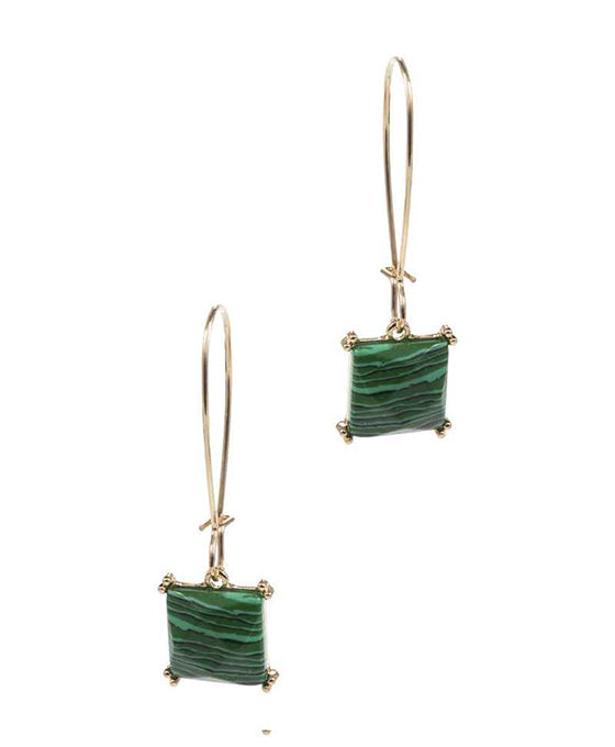 Square Stone Earring