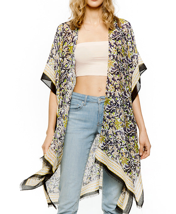 Multi Printed Kimono