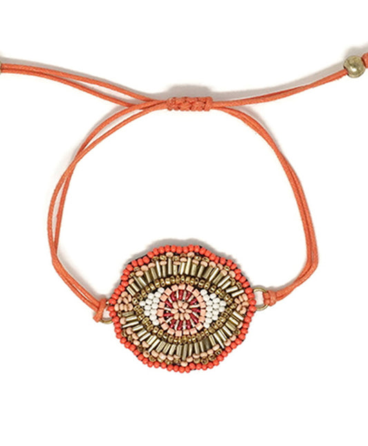 Evil Eye Seed Bead Bracelet