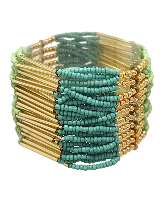 Seed Bead w/ Pipe Bracelet