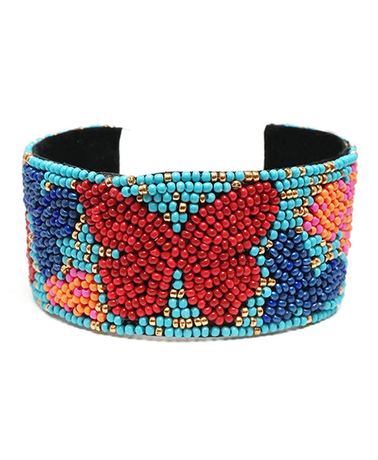 Butterfly Seed Bead Cuff