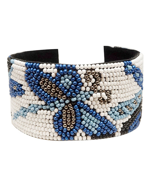 Dragonfly Seed Bead Cuff