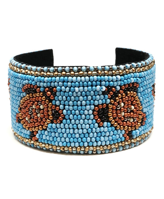 Turtle Seed Bead Cuff