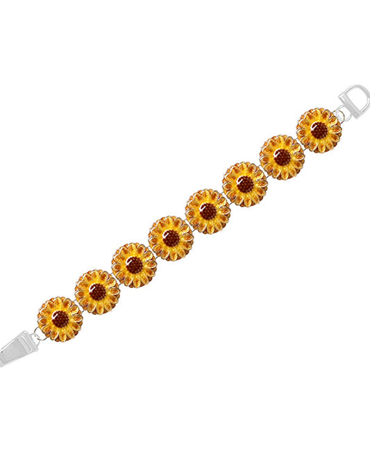 Sunflower Epoxy Magnetic Bracelet
