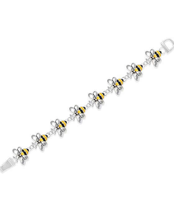 Bumble Bee Linked Magnetic Bracelet