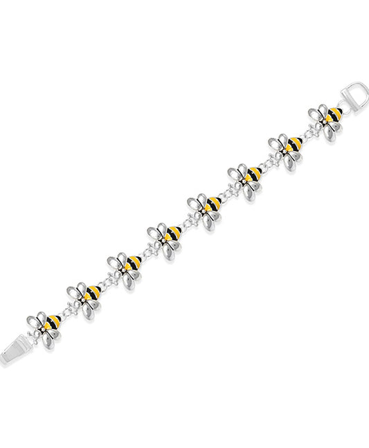 Bumble Bee Linked Magnetic Bracelet