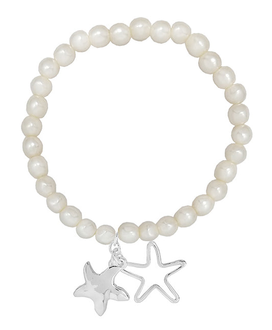 Double Starfish Charm Bracelet