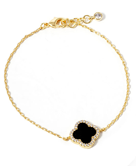 Gold Dipped Clover Bracelet