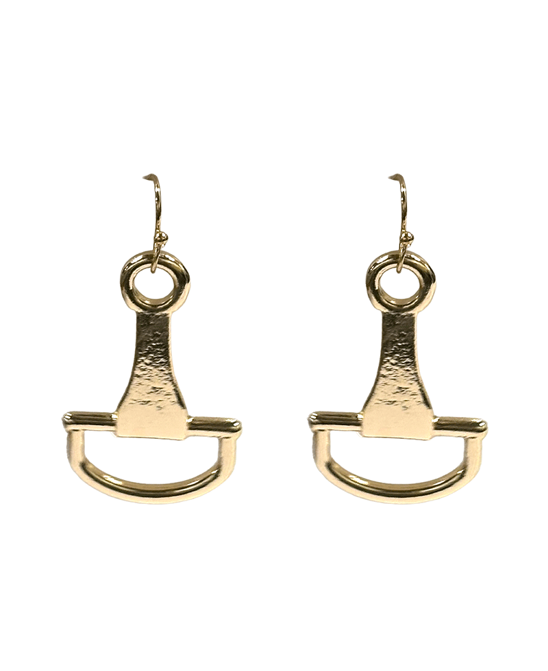 Horsebit Drop Earring
